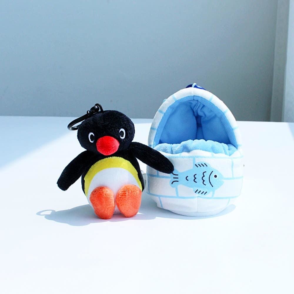 【韓國直送】PINGU 企鵝家族 ♡ 溫馨冰屋套裝吊飾 (10cm/含冰屋小窩)-細節圖10