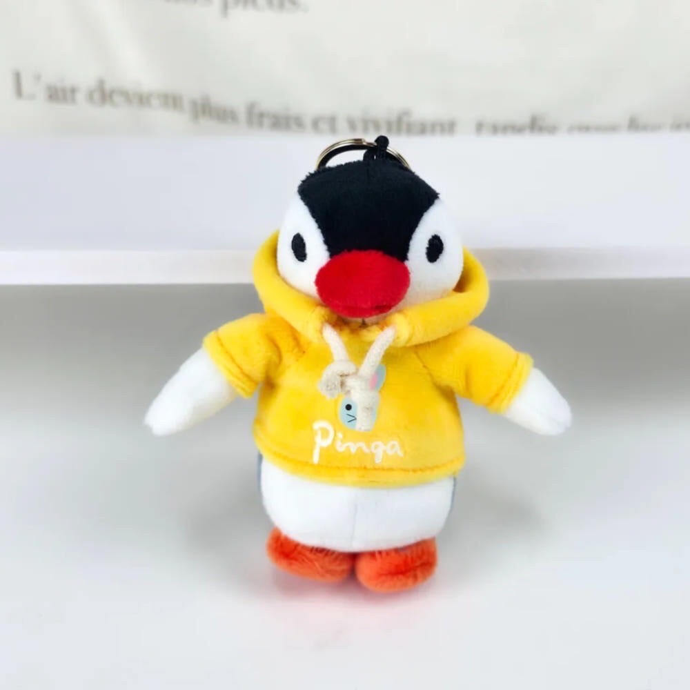 【韓國直送】PINGU 企鵝家族 ♡ 街頭潮流帽T吊飾 (10cm/刺繡限定款)-細節圖5