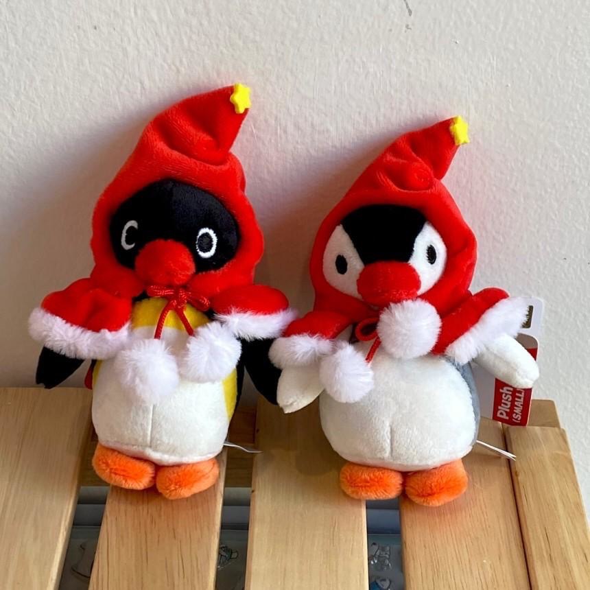 【韓國直送】PINGU 企鵝家族 ♡ 冬季紅斗篷吊飾 (10cm/兩款選)-細節圖3