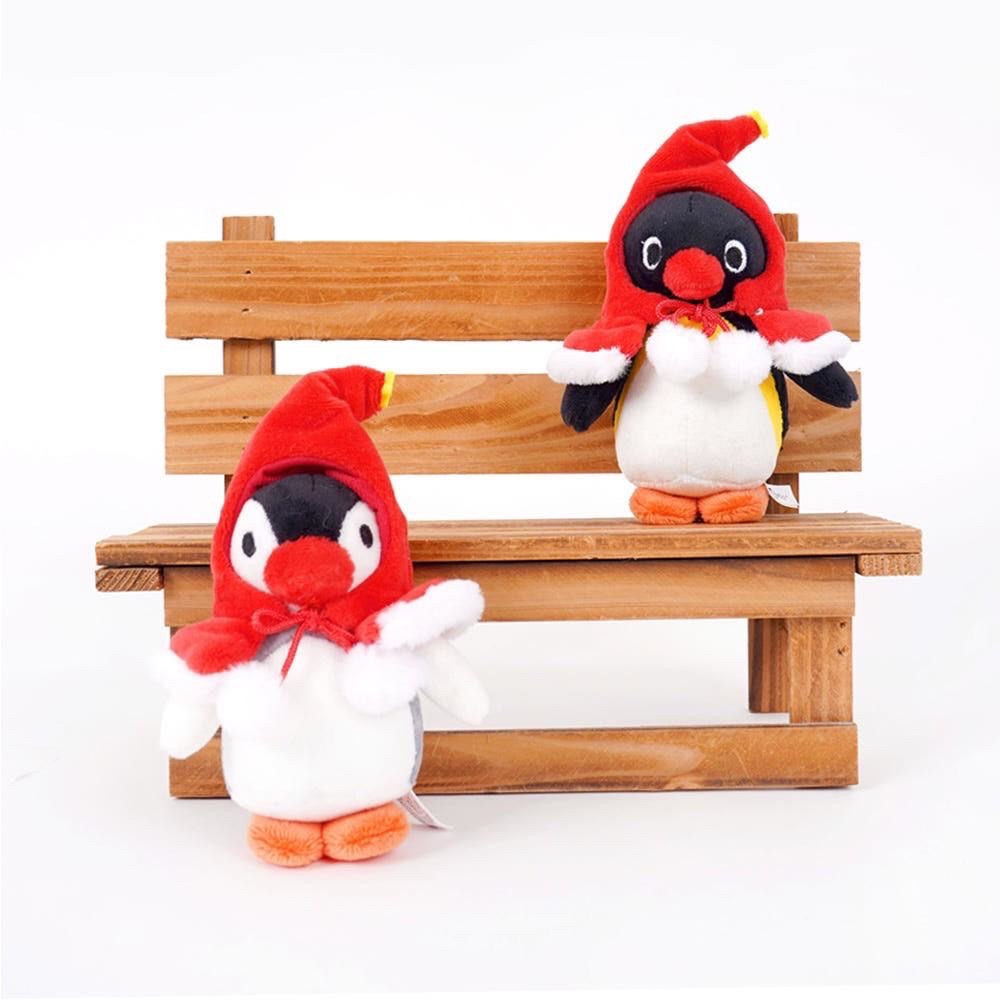 【韓國直送】PINGU 企鵝家族 ♡ 冬季紅斗篷吊飾 (10cm/兩款選)-細節圖4