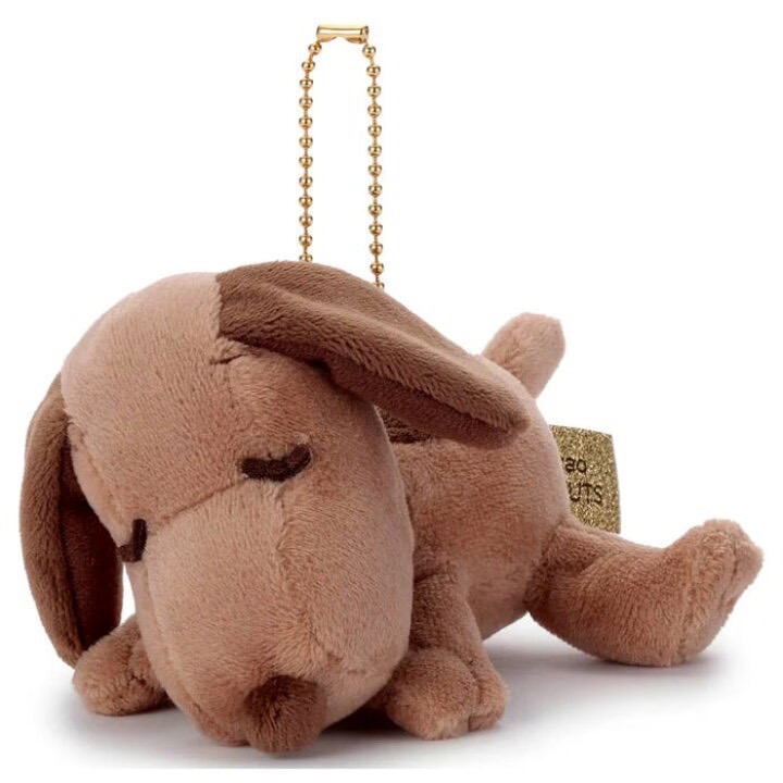 【日本直送】史努比 SNOOPY ♡ 安睡朋友系列 ‧ 趴睡補眠球鏈吊飾 (2色)-細節圖2