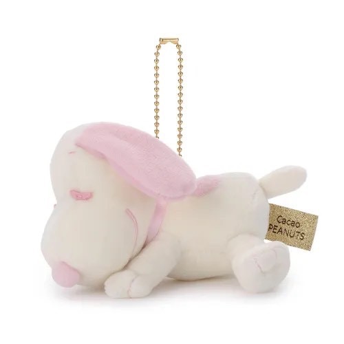 【日本直送】史努比 SNOOPY ♡ 安睡朋友系列 ‧ 趴睡補眠球鏈吊飾 (2色)-細節圖4