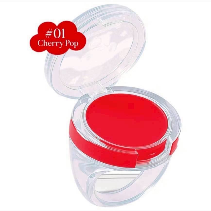 【泰國 7-11 限定】Sanrio × Woonnae ♡ 大耳狗造型戒指潤色護唇膏 #01 櫻桃紅-細節圖6