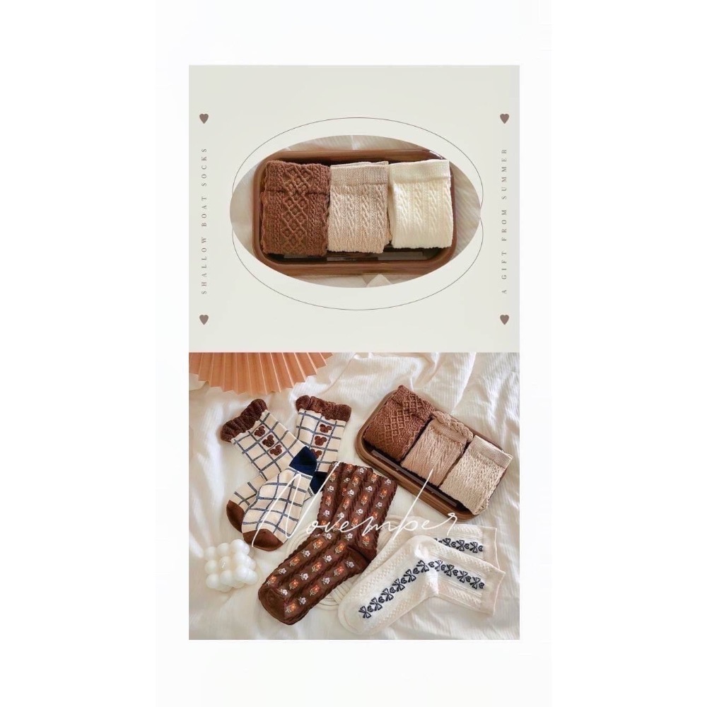 01/31收單｜日系8色小熊襪組合【8雙/組】-細節圖7