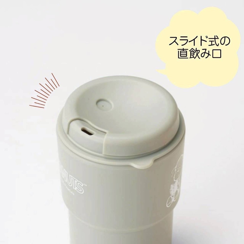 【日本直送】SNOOPY 史努比二重構造保溫保冷杯 (2WAY 飲口 / 辦公室首選)-細節圖2