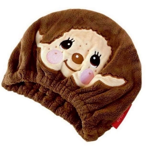 【日本直送】Skater × Monchhichi 夢奇奇超吸水纖維乾髮帽 (吸濕速乾 / 游泳居家必備)-細節圖4