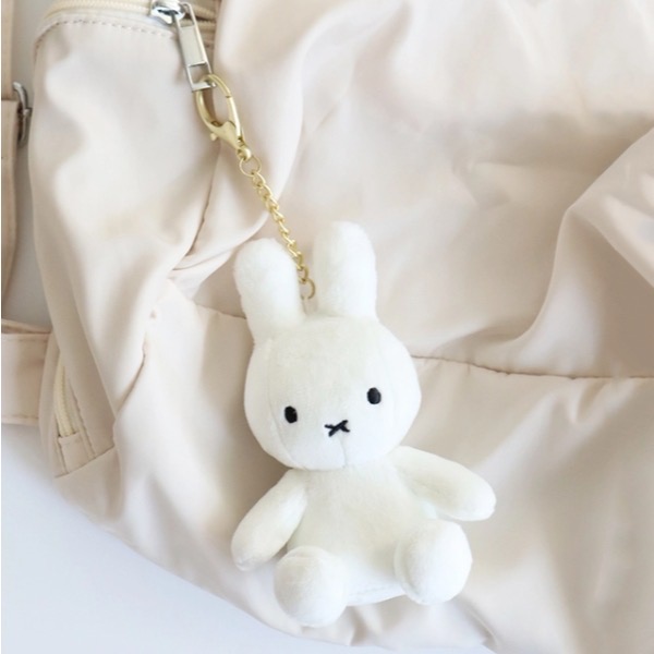 【日本連線】Miffy 米飛兔 ‧ 夢幻特殊色立體絨毛吊飾 (白色夜光 / 奢華金銀款)-細節圖4