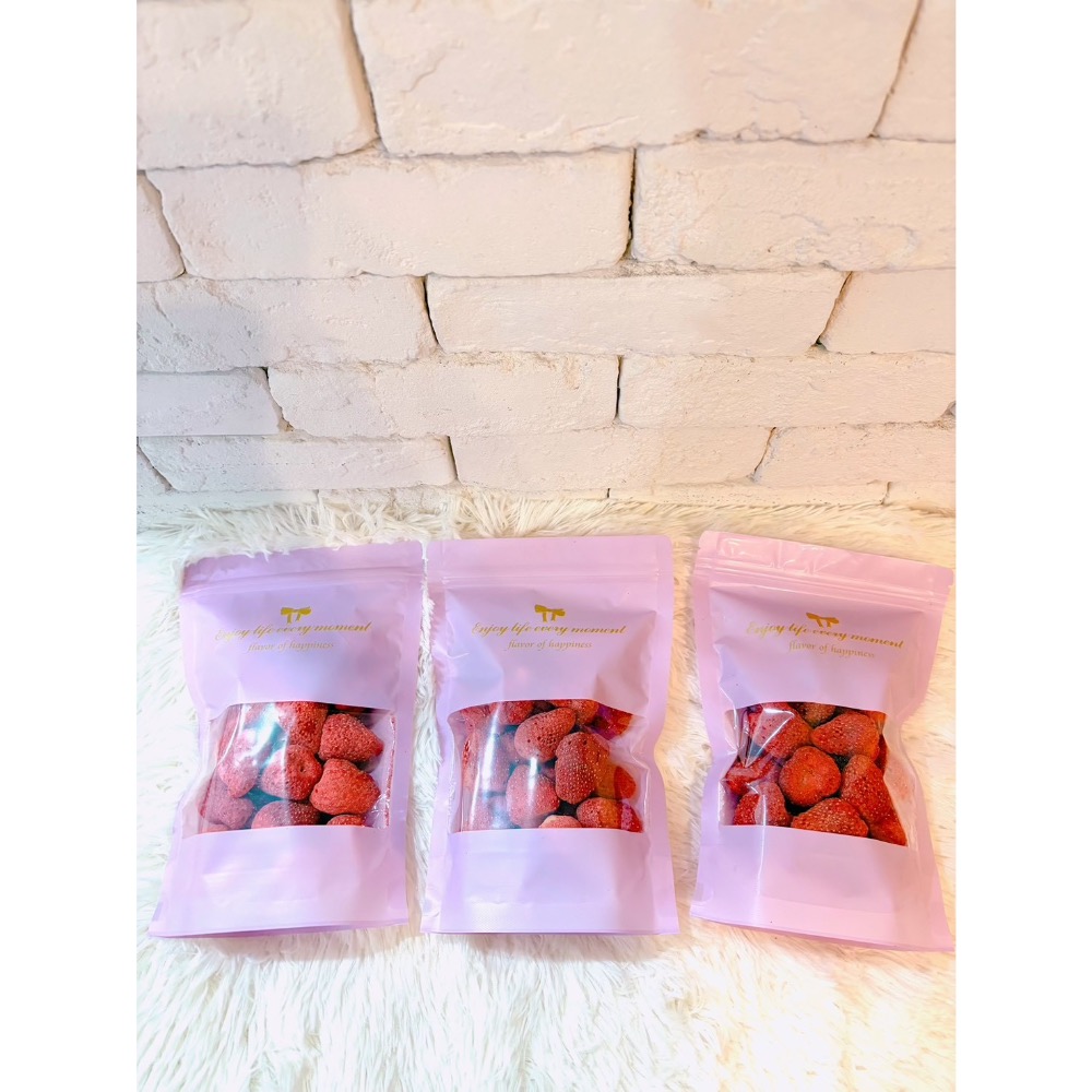現貨｜爆香草莓乾 ｜ 100% 真草莓使用 急凍乾燥鎖住酸甜 脆口涮嘴 療癒系下午茶 少女補給零食 100g-細節圖6