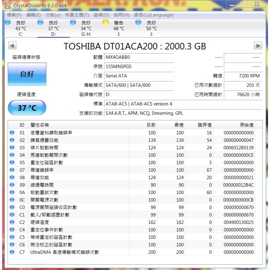 東芝2TB桌面硬碟-細節圖2