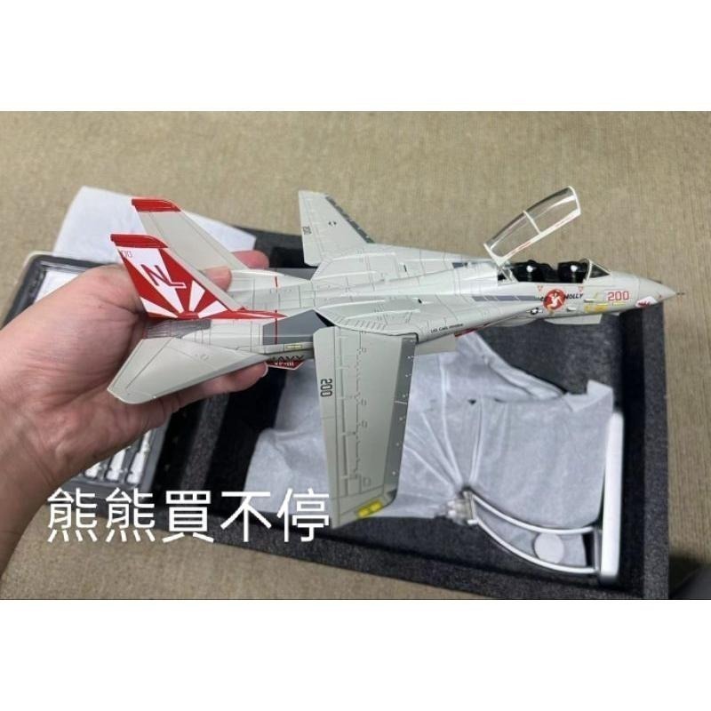 ［在台現貨/可變翼/超值款] 美國海軍 F14 落日中隊 F-14A 戰鬥機 1/72 合金 飛機模型-細節圖2