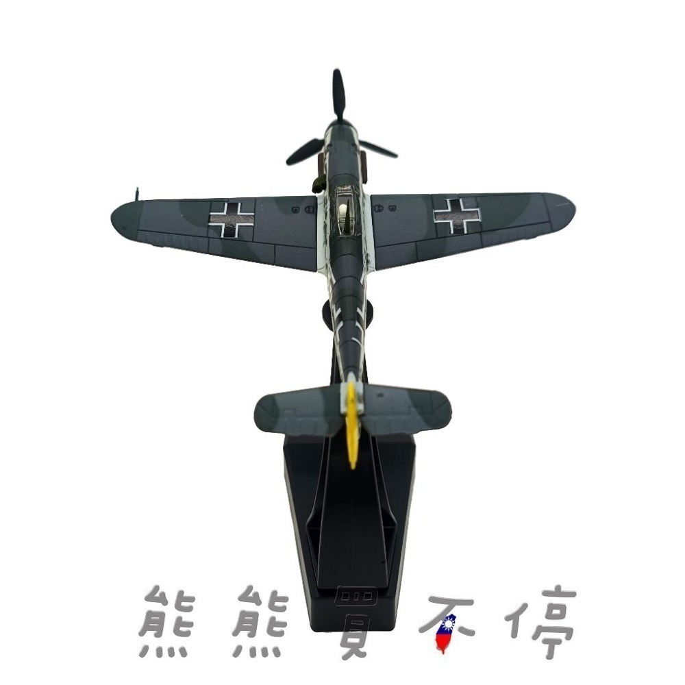 [在台現貨] 二戰十大著名戰機 德國空中王牌 Bf109 梅塞施密特 Bf-109F 戰鬥機 1/72 合金飛機模型-細節圖3