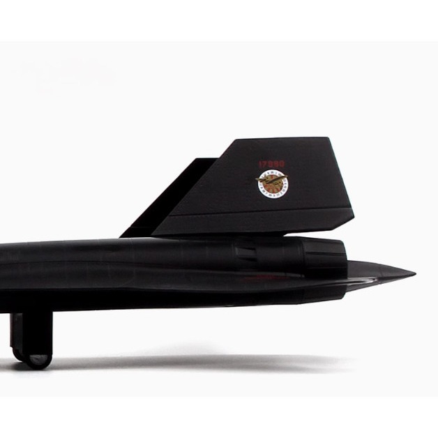 [在台現貨-超級英雄電影最愛] SR71 從未被擊落的美軍高空高速偵查機 SR-71 黑鳥 1/72 合金 飛機模型-規格圖8