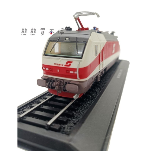 [在台現貨-鐵道迷最愛] 經典復古電車 奧地利聯邦鐵路 1012系列 1997年 1/87 火車模型 附鐵軌