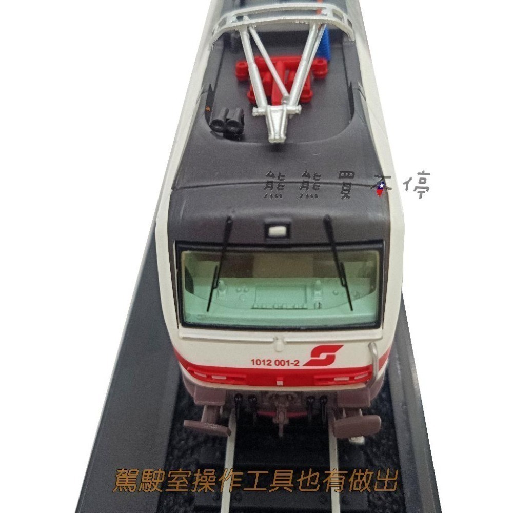 [在台現貨-鐵道迷最愛] 經典復古電車 奧地利聯邦鐵路 1012系列 1997年 1/87 火車模型 附鐵軌-細節圖3