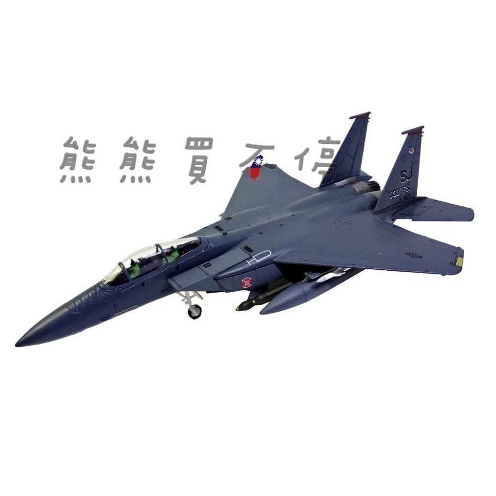 [在台現貨] 美國空軍 F-15E 打擊鷹式戰鬥轟炸機 F15 超音速 全天候 戰鬥機 1/100 合金 飛機模型-細節圖4
