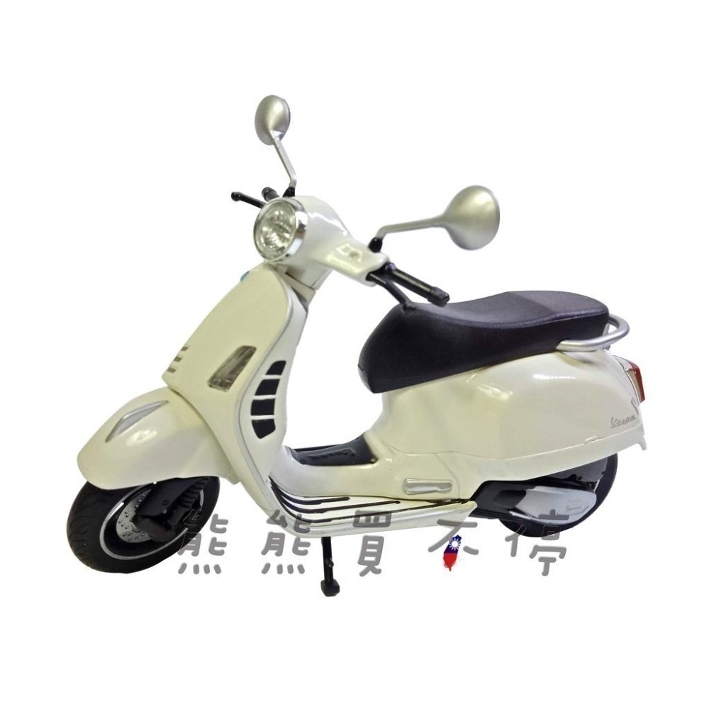 [在台現貨-4色可選] Vespa 偉士牌 2020年 GTS Super 1/12 仿真 合金 摩托車模型-細節圖3