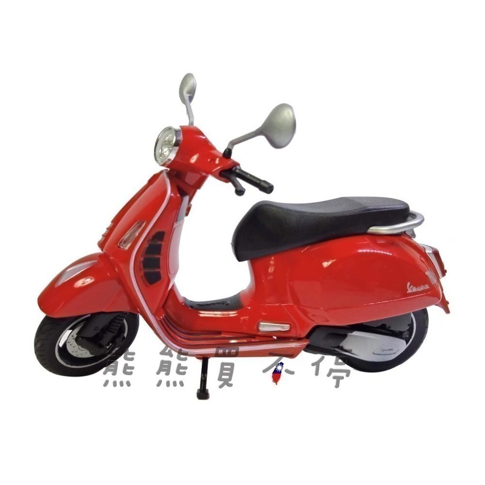 [在台現貨-4色可選] Vespa 偉士牌 2020年 GTS Super 1/12 仿真 合金 摩托車模型-細節圖5