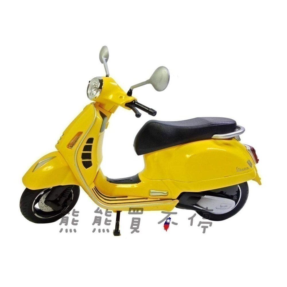 [在台現貨-4色可選] Vespa 偉士牌 2020年 GTS Super 1/12 仿真 合金 摩托車模型-細節圖6