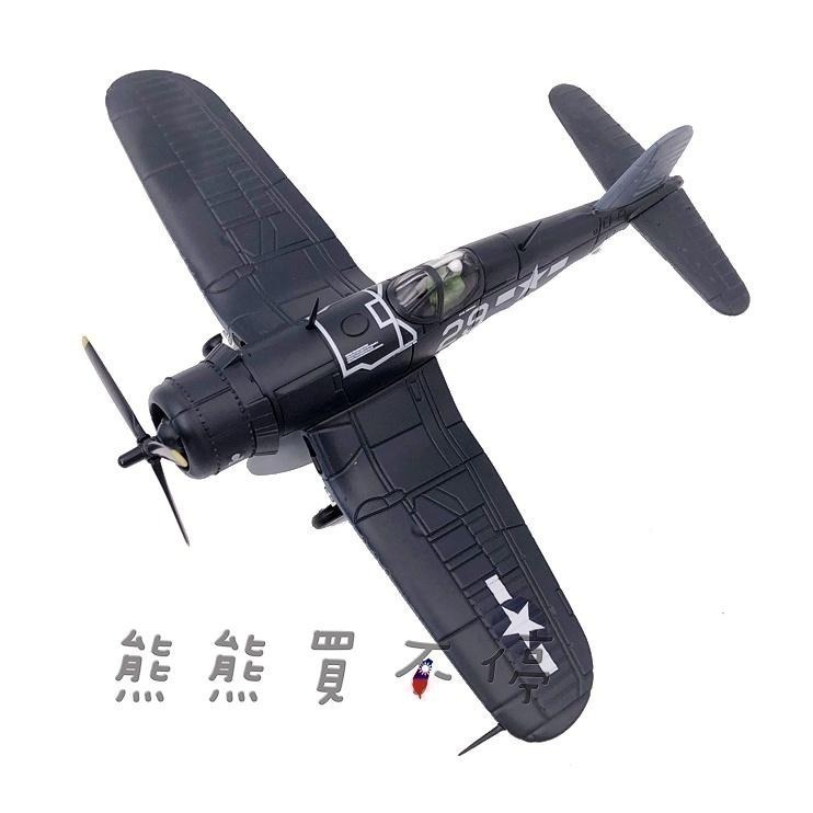 [在台現貨] 二戰美國 海軍 F4U-1 海盜 戰鬥機 F4U 航母 艦載機 1/72 合金 飛機模型-細節圖2