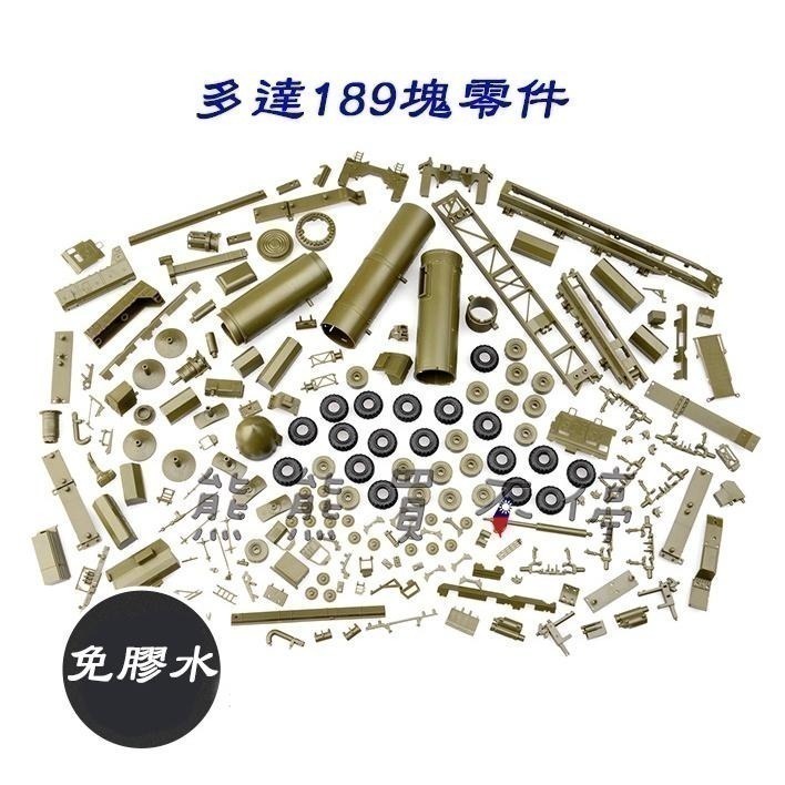 [在台現貨/拼裝車] 俄羅斯 洲際導彈 RT-2PM 白楊 導彈 發射車 1/72 立體 拼裝 戰車模型-細節圖6