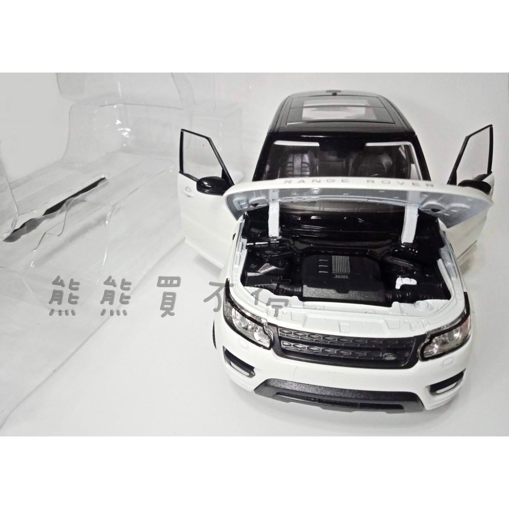 [在台現貨-兩色] Land Rover Range Rover Sport  路虎攬勝運動版 1/24 合金 汽車模型-細節圖7