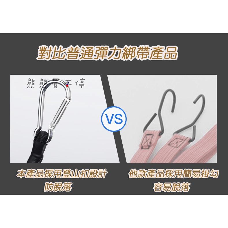 [在台現貨] 機車 摩托車 自行車 高彈力 耐用 綁繩 行李繩 4公尺 防脫落登山掛勾-細節圖4