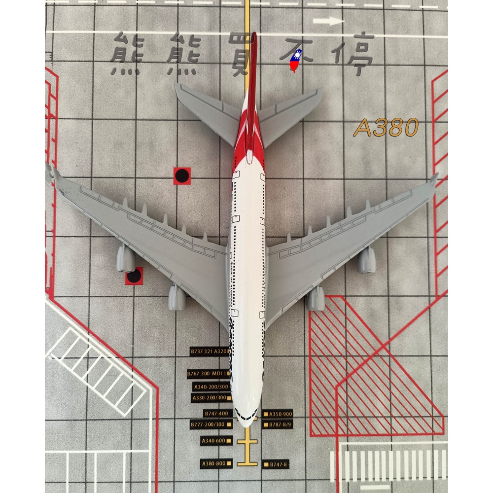 [在台現貨-客機-兩款可選] 澳洲航空 Qantas 波音747 A380 民航機 1/400 全合金 飛機模型-細節圖2