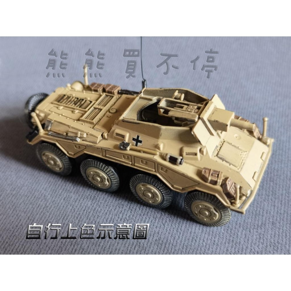 [在台現貨/拼裝車] 二戰 Sd.Kfz.234戰車 美洲獅輪式 自行反坦克炮 裝甲偵察車 1/72 立體拼裝模型 兩款-細節圖6