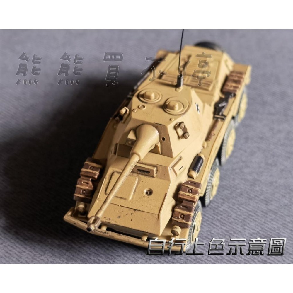 [在台現貨/拼裝車] 二戰 Sd.Kfz.234戰車 美洲獅輪式 自行反坦克炮 裝甲偵察車 1/72 立體拼裝模型 兩款-細節圖7