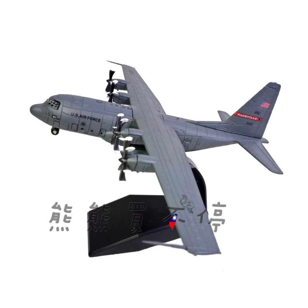 [在台現貨-2022新款] 美國空軍 C130 力士型 大力神運輸機 第36中隊 1/200 合金 飛機模型-細節圖3