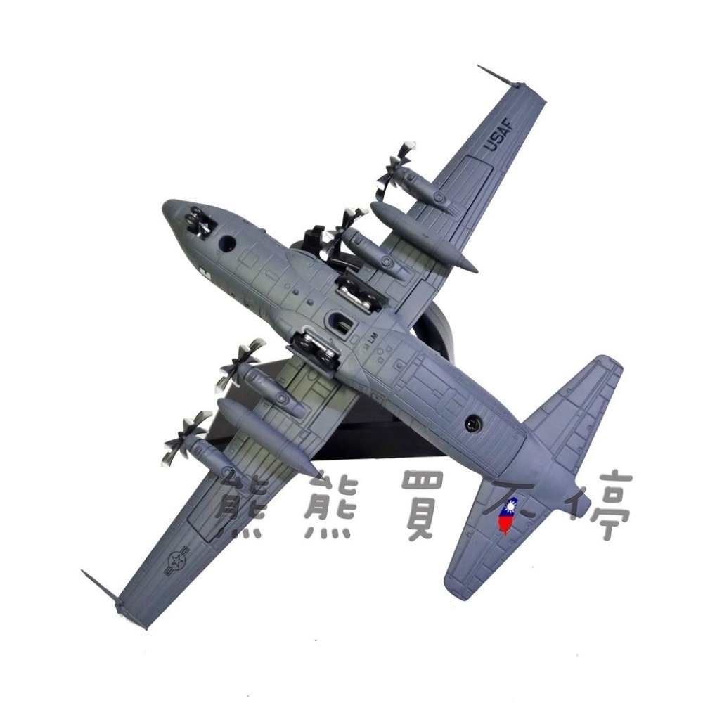 [在台現貨-2022新款] 美國空軍 C130 力士型 大力神運輸機 第36中隊 1/200 合金 飛機模型-細節圖4