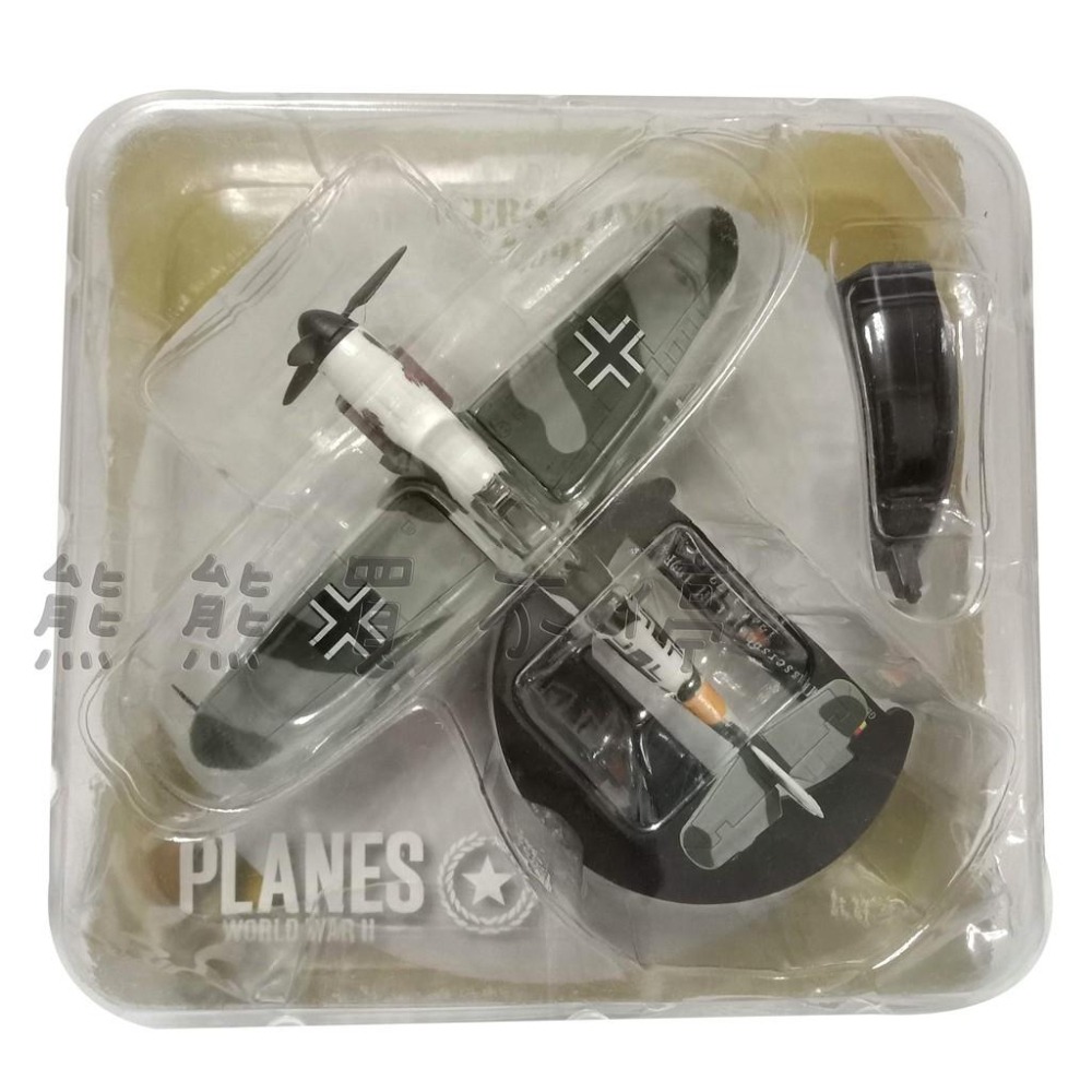 [在台現貨-LUPPA] 二戰十大著名戰機 BF109 德國空中王牌 BF-109 戰鬥機 1/72 合金 飛機模型-細節圖4
