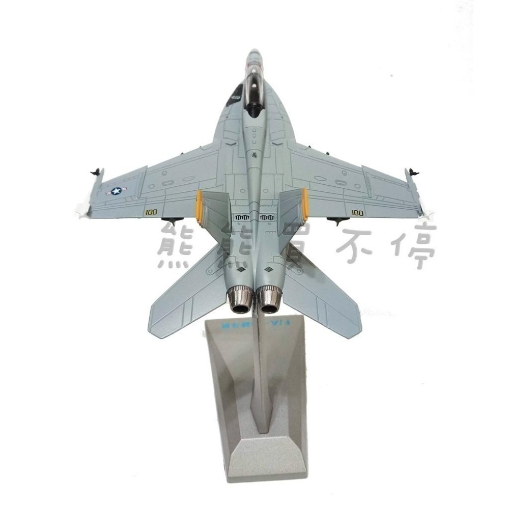 [在台現貨-賞金獵人中隊] 美國海軍 F18 超級大黃蜂 F/A-18F 戰鬥攻擊機 1/100 合金飛機模型-細節圖4