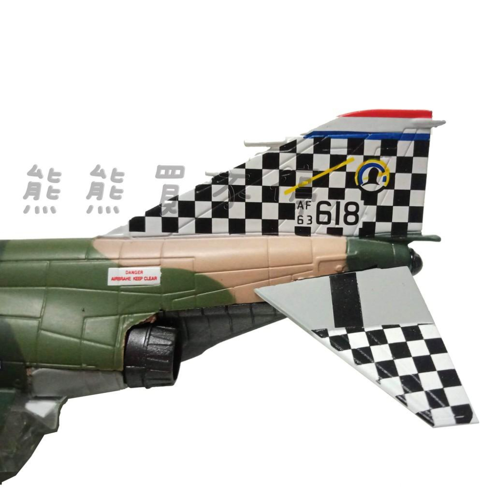 <在台現貨/2020最新款> 美駐土耳其 63中隊 F-4 鬼怪戰鬥機 F4 幽靈攻擊機 1/100 合金飛機模型-細節圖3