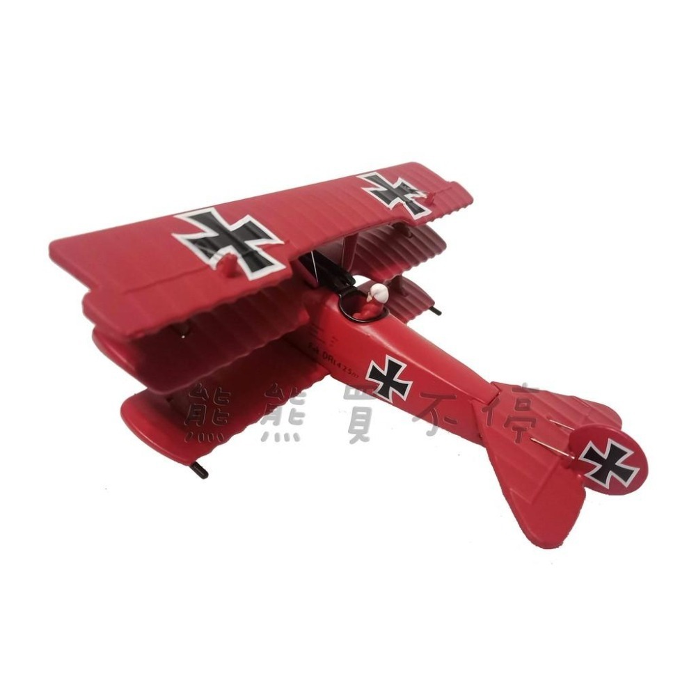 [在台現貨-精緻版] 一戰 德軍 福克 Fokker Dr.l 單座 三翼 戰鬥機 1/72 合金 飛機模型-細節圖2