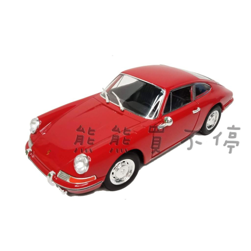 &lt;現貨&gt; PORSCHE 保時捷911 1964 1:24 原廠仿真合金汽車模型 紅色