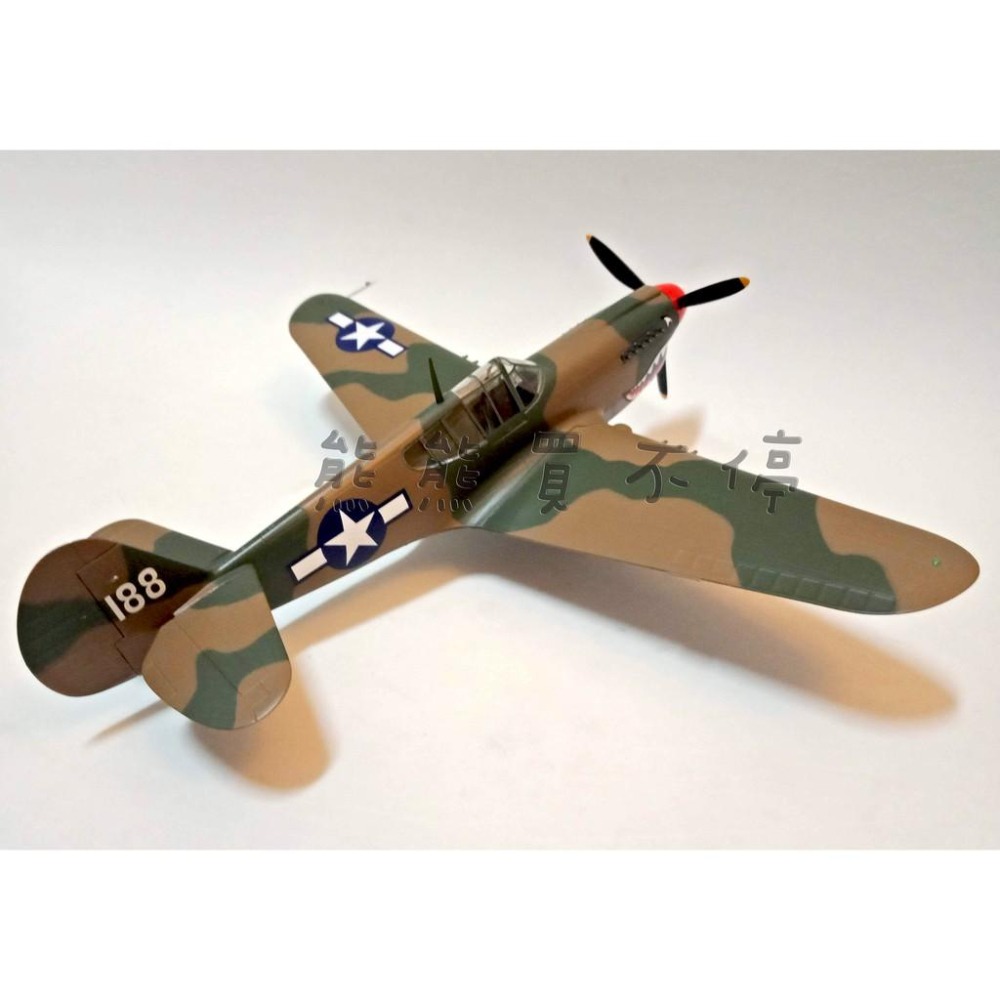 [在台現貨/大比例#39313] 美國 空軍 P-40M 戰鬥機 P40 鯊魚嘴 塗裝 1/48 飛機模型-細節圖3