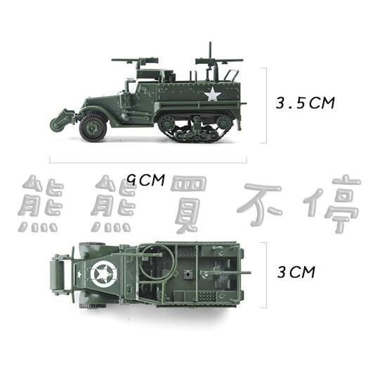 <在台現貨/拼裝車> 美軍 M3A1 半履帶 裝甲車 拼裝車 軍事模型 兩色可選 (沙漠色、軍綠色)-細節圖5