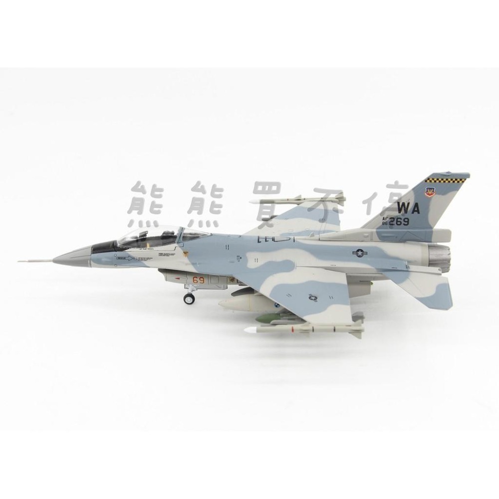 [在台現貨-最後一台] 美空 F-16C 奈利斯空軍基地 第64 假想敵 F16 戰鬥機 1/72 合金飛機模型-細節圖7