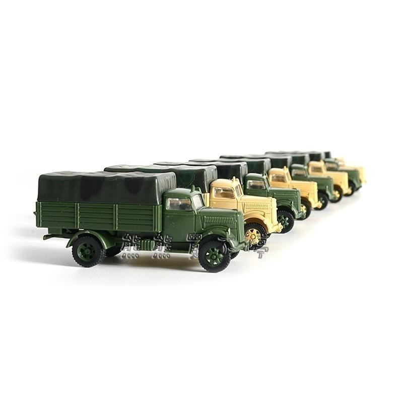 [在台現貨-拼裝車] 二戰 德國 閃電 卡車 1/72 立體拼裝模型 兩色一組 (沙漠色、綠色)-細節圖3