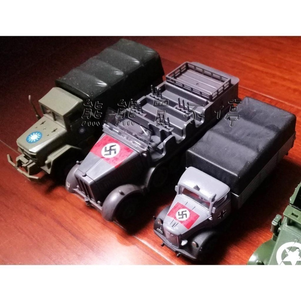 [在台現貨-拼裝車] 二戰 德國 閃電 卡車 1/72 立體拼裝模型 兩色一組 (沙漠色、綠色)-細節圖7