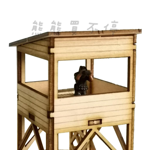 [在台現貨] 二戰 哨塔 瞭望塔 軍事場景 手工DIY 1/72 木製 仿真 拼裝 建築模型 - D款