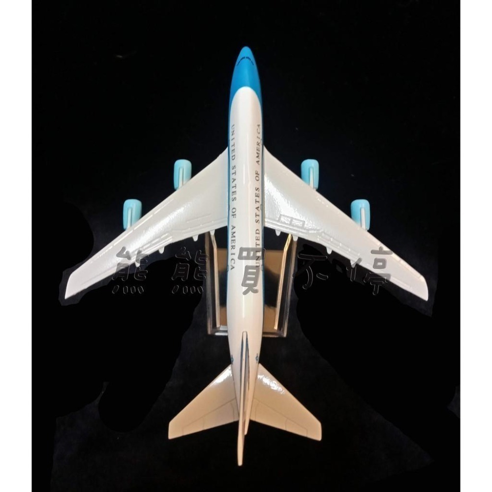 [在台現貨] 世界上最安全的飛機 美國總統專機 空軍一號 波音747 1/400 全合金 飛機模型-細節圖3
