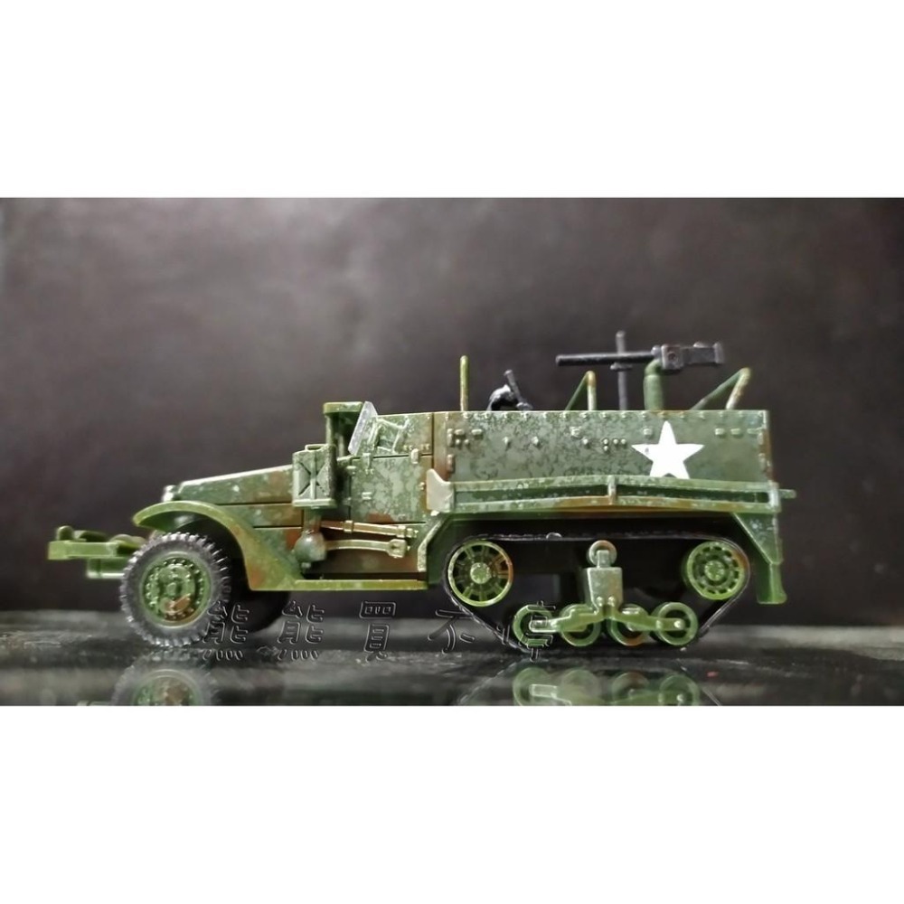 <在台現貨> 二戰美軍 M3 半履帶裝甲車 運輸車 1/72 立體  拼裝車 模型-細節圖5