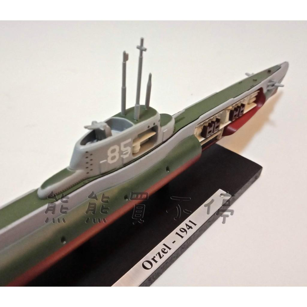 <現貨> 二戰波蘭潛艦 老鷹號 orzel -1941 1:350 ATLAS合金仿真潛艇模型 實物拍攝-細節圖2