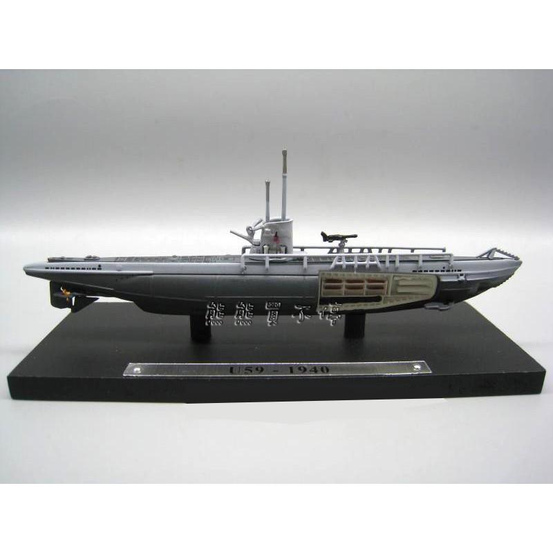 [在台現貨-最後一台-ATLAS] 二戰 德國 U型 潛艦 U-59 1/350 U59 合金 仿真 軍艦模型-細節圖2