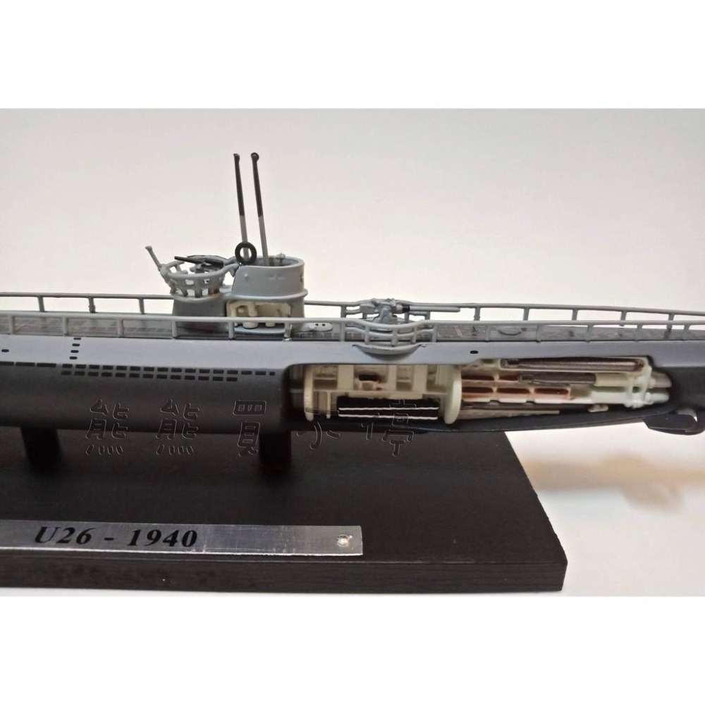 [在台現貨-最後一台-ATLAS] 二戰 德國 U-26 U型潛艦 U26 1/350 合金 軍艦模型-細節圖2