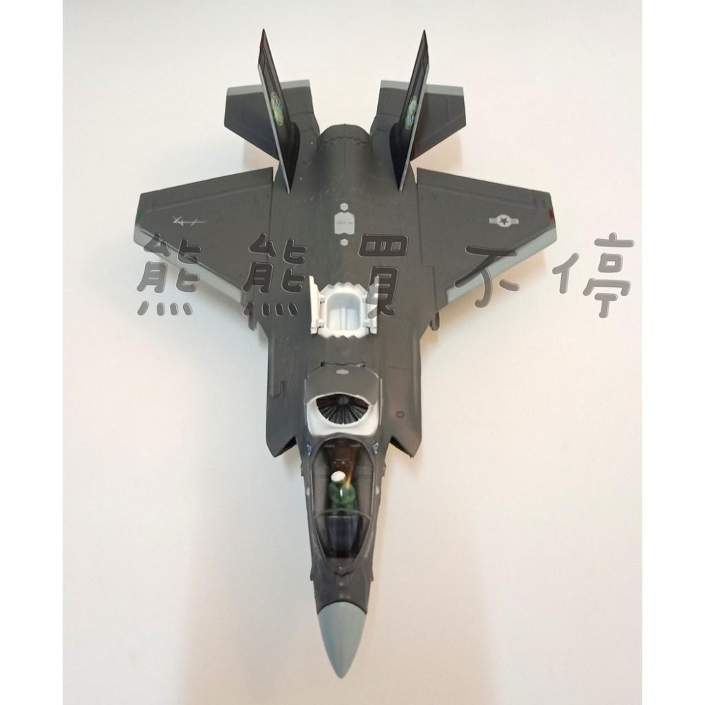 [在台現貨-紅色閃電垂尾] 美國海軍陸戰隊 F-35B 閃電隱形戰機 F35B F35 1/72 合金 飛機模型-細節圖4