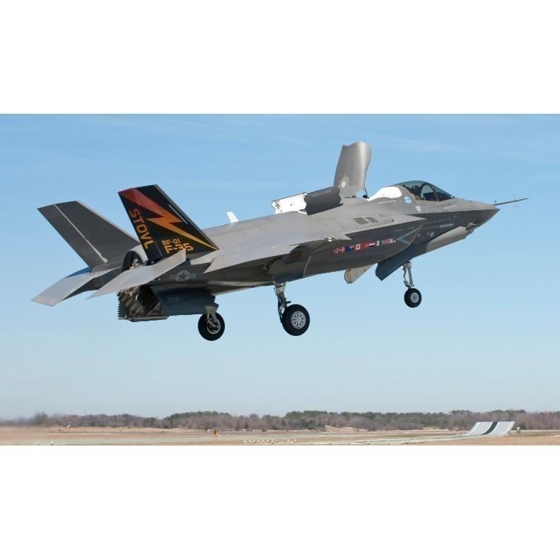 [在台現貨-紅色閃電垂尾] 美國海軍陸戰隊 F-35B 閃電隱形戰機 F35B F35 1/72 合金 飛機模型-細節圖9