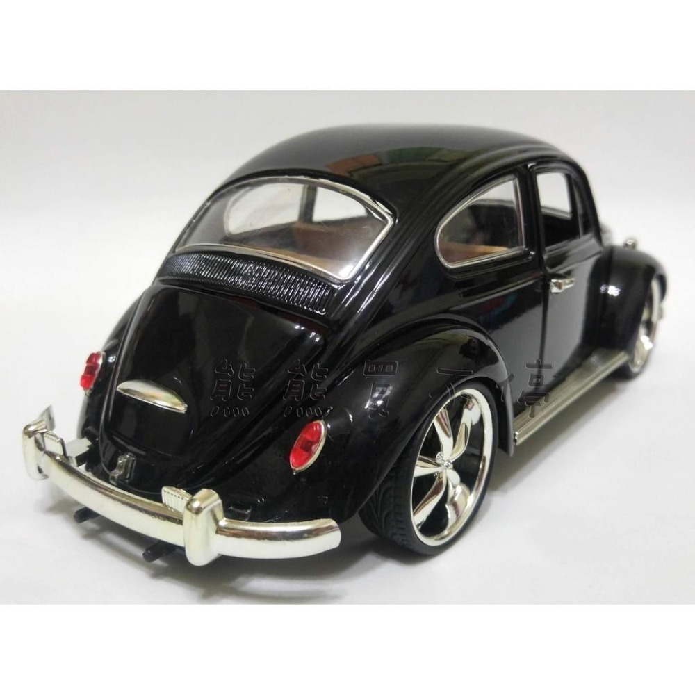 [在台現貨] 第一代金龜車 福斯 Beetle 1/18仿真復古金龜車 - 黑色 合金汽車模型 生日禮物-細節圖2